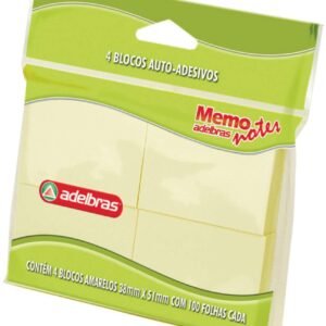 Post-it 4 blocos auto adesivos