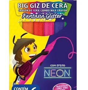 Giz de cera  fantasia glitter