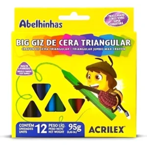 Giz de cera triangular