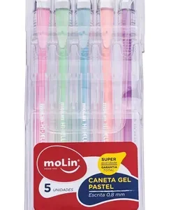 Canetinha gel pastel molin