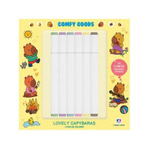 Livro de colorir lovely capybaras