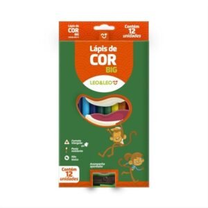 Lapis de cor big Leo&Leo 12uni