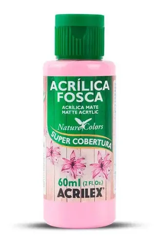 Tinta acrilica fosca rosa