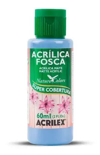 Tinta acrilica fosca azul