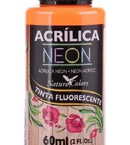 Tinta acrilica neon laranja