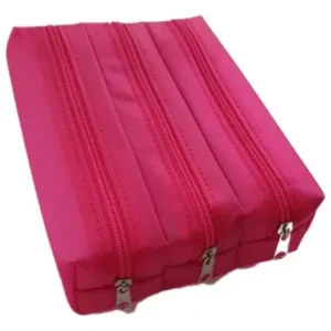 Estojo rosa 3 divisorias