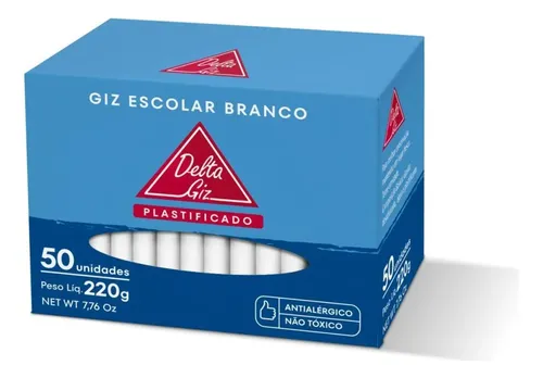 Giz escolar branco