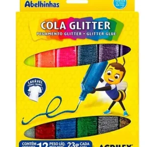 Cola glitter 12 unidades