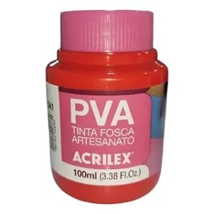 Tinta PVA vermelha
