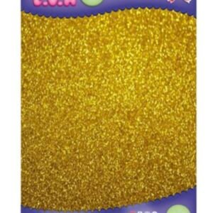 Placas de E.V.A dourada com glitter