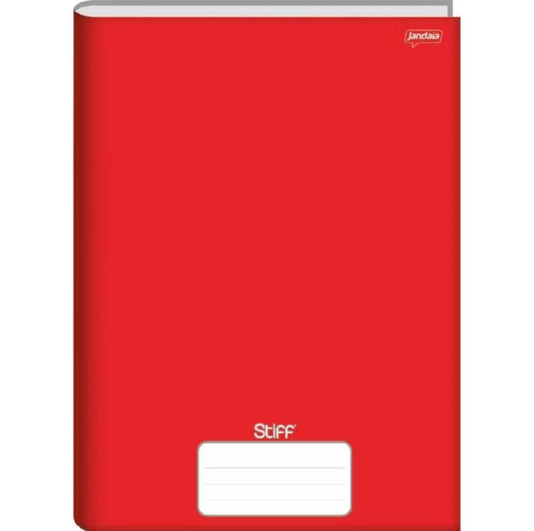 Caderno Stiff vermelho