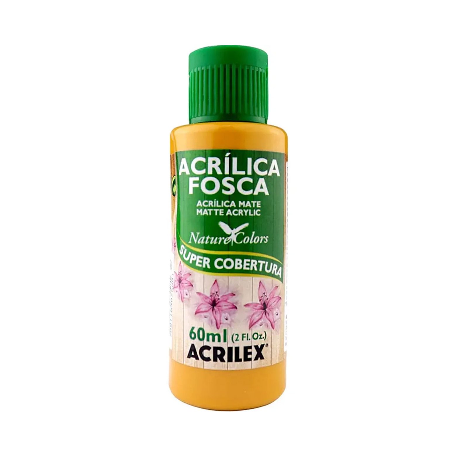 Tinta acrilica fosca amarela