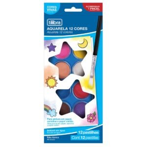 Aquarela 12 cores