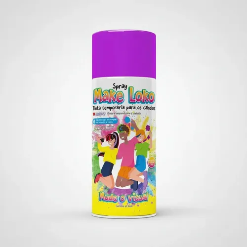 Spray de cabelo meke loko roxo