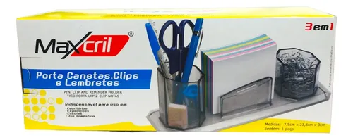 Organizador de mesa 3 em 1