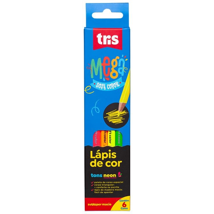 Lapis Tris Mega Soft Color.