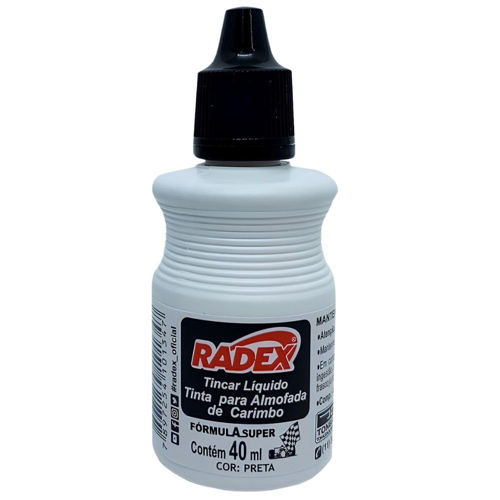 Tinta para carimbo radex preto