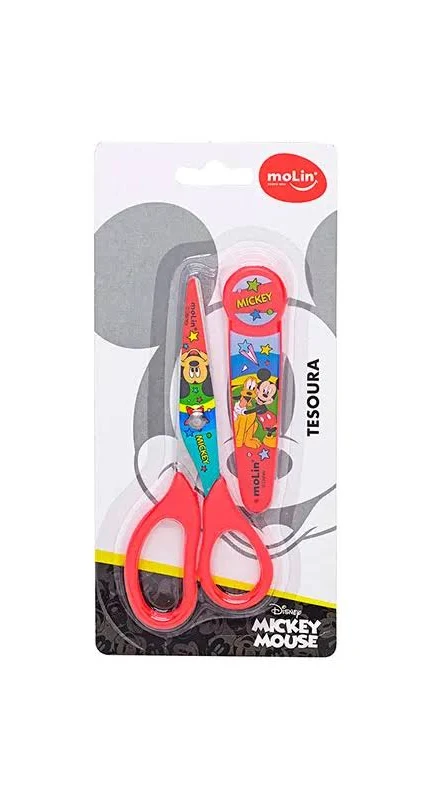 Tesoura Molin Mickey Rainbow Office
